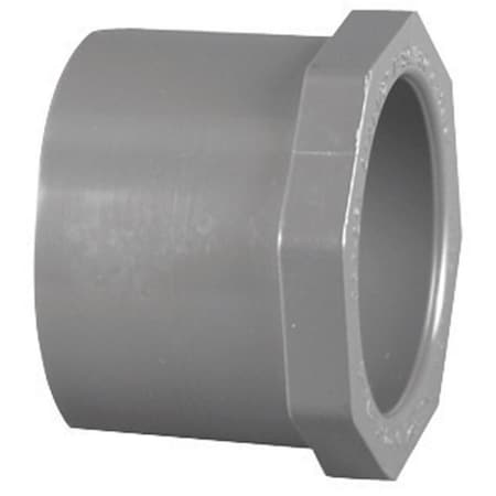 Homecare Products Schedule 80 1.25 in. Spigot x 0.75 in. dia. Slip PVC Reducing Bushing HO1493266