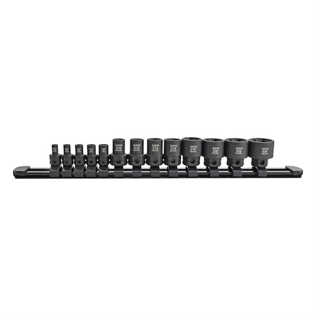 Astro Pneumatic 13Pc 1/4 In. & 3/8 In. Drive External Torx Nano Impact Socket Set 78313