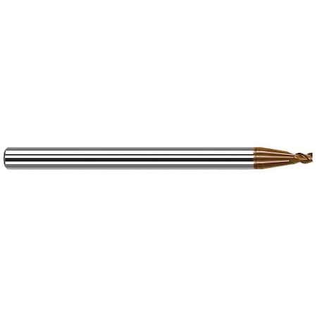 Harvey Tool End Mill for High Temp -Square, 841647-C10, Ti-Nano, 3/64" Cutter Diameter, .071" Length of Cut 841647-C10