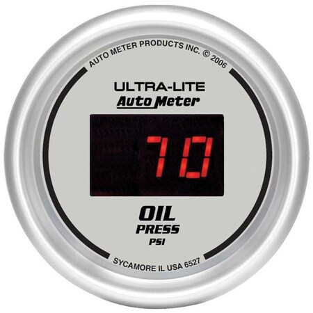 Auto Meter 6527 2.06 in. Ultra-Lite Digital Oil Pressure Gauge ATM6527