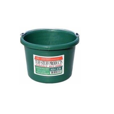 Tuff Stuff Prods 8 QTS ROUND BUCKET FOREST GREEN RN-FG