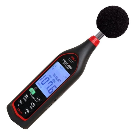 Galaxy Audio Check Mate IEC 61672-1 Type II SPL Sound Level Meter w/Software and USB Cable and Backlit Digital D CM170