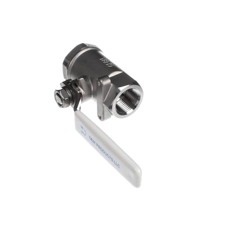 Hatco Ball Valve, 3/4in, Standard Port, Stainless Steel 03.02.038.00
