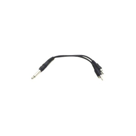 Hosa Technology Inc YPR124 Mono 1/4 Inch Phone (m) - Two RCA (m) 6 In. YPR124