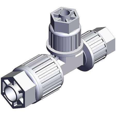 Smc High Purity Fitting, Reducer, PFA, Tee LQ3T3A-R7