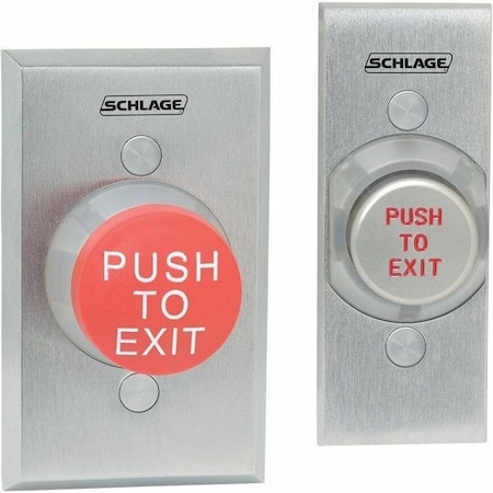 Schlage Electronics Standard Push Button, Red, Steel 623RD