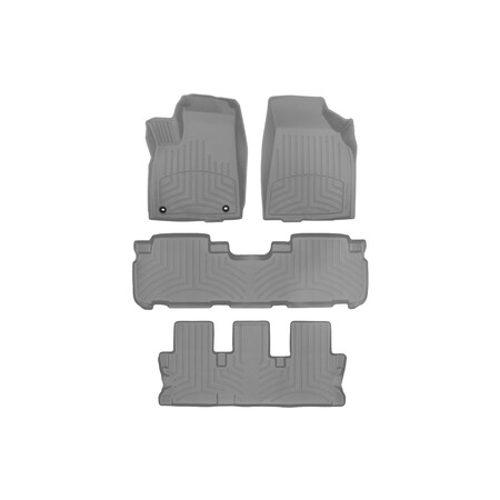 Weathertech Grey, Front and Rear and Rear FloorLiner HP 46632-1-2-3IM
