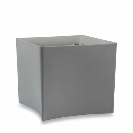 Crescent Garden TruDrop Pinch Self Watering Square Planter - 23" x 23" x 20"H, Ash A675798