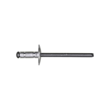 Auveco Large Flange Rivet 5/32in Diameter 3/64in-1/4in Grip Aluminum/Steel, 50PK 17468