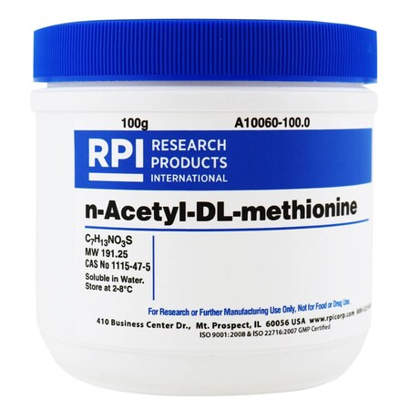 Rpi n-Acetyl-DL-methionine, 100 Grams A10060-100.0