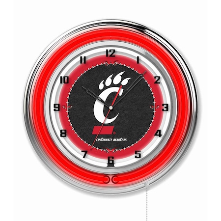 Holland Bar Stool Co University of Cincinnati Double Neon 19" Clock Clk19Cincin