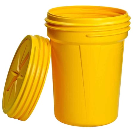 Brady 30 Gallon Spill Drum Polyethylene Yellow 89154-SPC