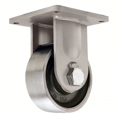 Hamilton Plate Caster, Rigid, Steel, 11"H R-ZFMD-83FST