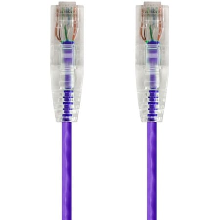 Monoprice SLIMRUN CAT6 UTP CABLE-3FT PURPLE 14809