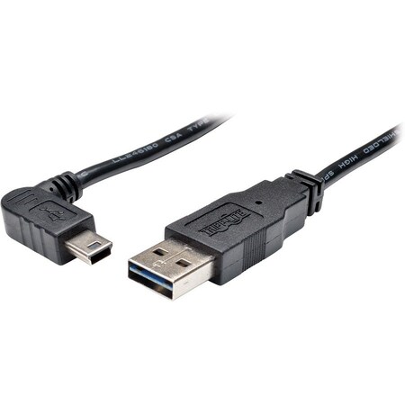 Tripp Lite 6FT USB 2.0 UNIVERSAL REVERSIBLE CABLE A TO RIGHT 5PIN MINI B 6FT UR030-006-RAB