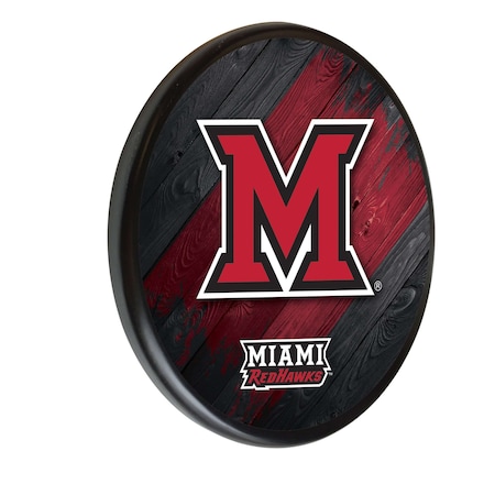 Holland Bar Stool Co Miami University (OH) 13" Solid Wood Sign WSgnPBlkMia-OH