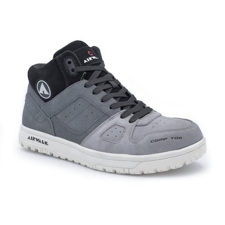 Airwalk Mongo Suede Mid - Men's - CT EH SF SR - Grey/White - 13W AW6351-13W