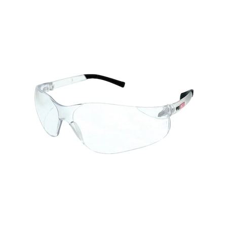 Pri Max Clear Rimless Safety Glasses, Rubber Temple Tips and Scratch Resistant SG20C