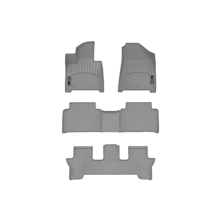 Weathertech Grey, Front, Rear and Rear Floorliners 461865-1-2-3