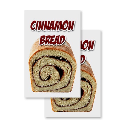 Signmission Cinnamon Bread, Vinyl Decals Only 24 Inch x 36 Inch, Vinyl Decal, 2PK DSB-2436-2PACK-Cinnamon Bread