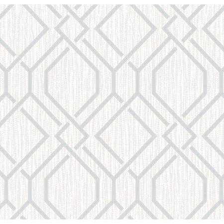 Advantage Frege Silver Trellis Wallpaper 4025-82525