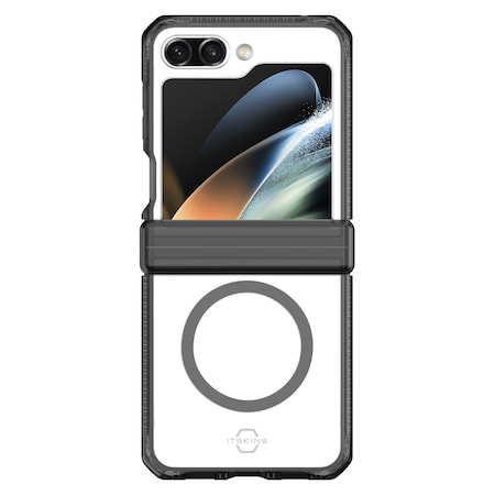 Itskins Supreme_r Hinge Magsafe Case For Samsung Galaxy Z Flip5, Smoke SGB5-SUMHI-SMOK