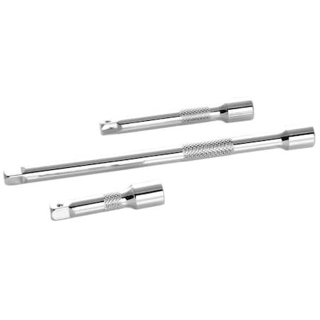 Perform Tool Socket Extension 1/4 In Drive; 2 In/ 3 In/ 6 In Length; Polished Nickel Chrome Plated; Chrome W36940