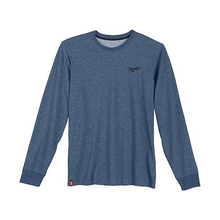 Milwaukee Tool Work Shirt, 3XL, Blue, Men's 604BL-3X