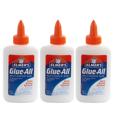 Elmers Glue-All Multi-Purpose Liquid Glue, Extra Strong, 4oz., 3PK E1322