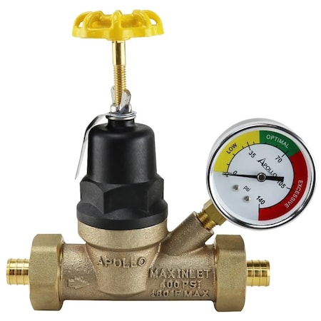 Apollo Valves Regulator Press W/Gauge 3/4In APXPRV34WG