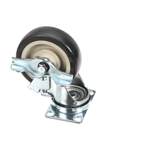 Low Temp Industries CASTER4'' SWIVEL/PLATE W/BRK. 130810