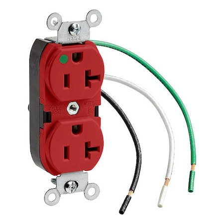Leviton Duplex Receptacle/Oultet, 20 Amp 8300-LR