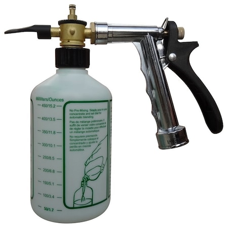 Landscapers Select Hose Sprayer, 15 oz Cup, Zinc Alloy, Silver GM244