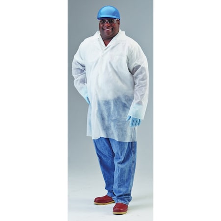 Workhorse Polypropylene Lab Coats, 30PK E5420306