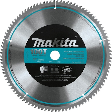 Makita 12" 100T Micro-Polished Miter Saw Blade A-93734