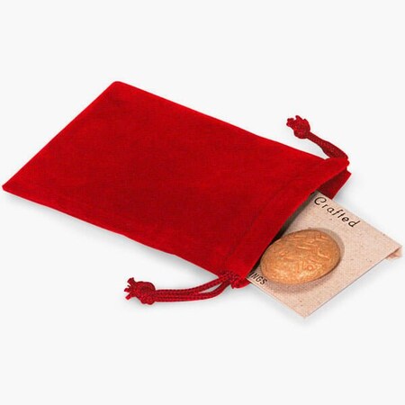 Nashville Wraps Red Velour Jewelry Bags with Drawstrings, 3x4, 100PK 95512