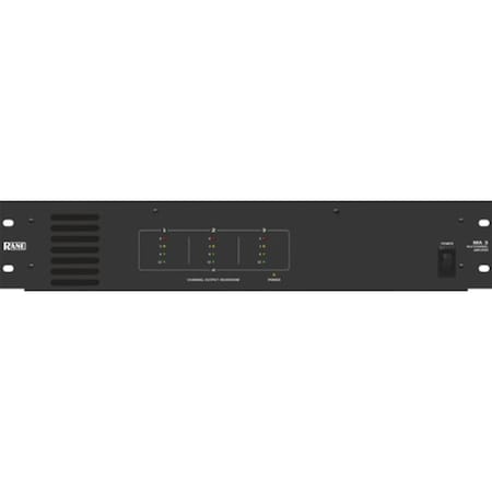 Rane Three-channel amplifier designed to operate reliably in commercial environments MA3