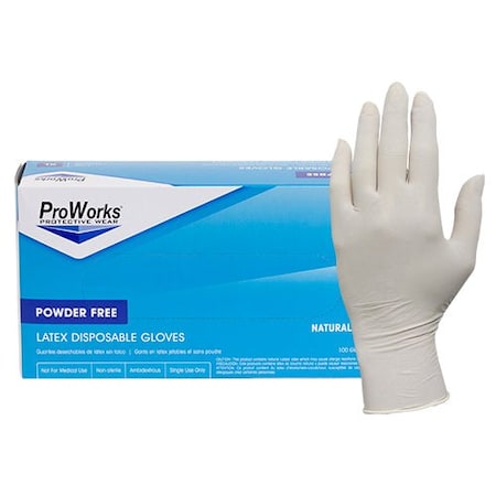 Safety Zone Latex 5 mil Industrial Grade Gloves Natural Lrg - Case of 1000 GL-L105FL