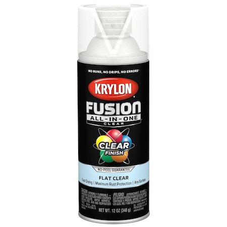 Sw Psb Krylon Purdy Bestt Liebco White Lightning 12 Oz. Krylon K02729007 Clear Fusion All-In-One Paint & Primer Spray Paint, Flat K02728007