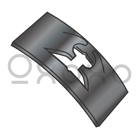 Oxoxo C7000-1420 Flat Steel Spring Nut Black Phosphate, 2000PK 445745