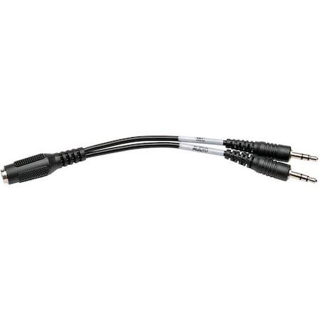Tripp Lite 6IN 4-POSITION FEMALE TO 3X2-POSITION MALE AUDIO HEADSET SPLITTER ADAPTER 3.5MM P318-06N-FMM