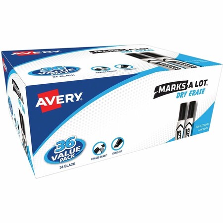 Avery Dennison MARKER, DRY ERASE, 36PK 98207