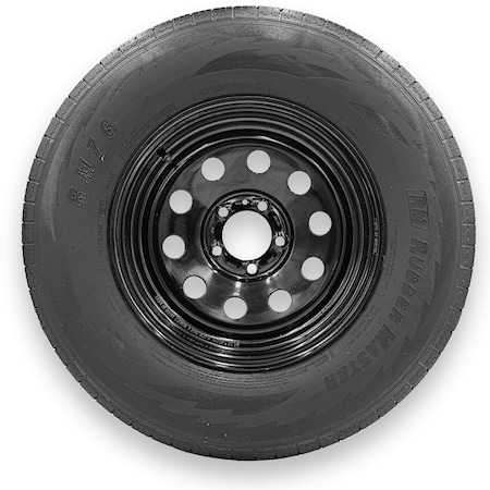 Rubbermaster - Steel Master ST225/75R15 8 Ply 5 On 4.5 Bolt, Black Wheel Assemblies 599555BLK