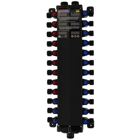 Viega Pureflow Manabloc Distribution Manifold Port S 24 D 0.5 Hot 9 Cold 15 Polysulfone 49620