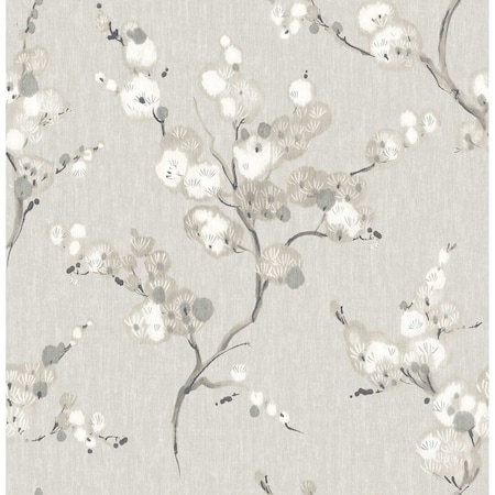 A-Street Prints Bliss Taupe Blossom Wallpaper 2764-24306