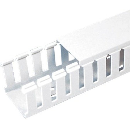 Panduit Wire Duct, Wide Slot, White, 2.25 W x 2 D G2X2WH6