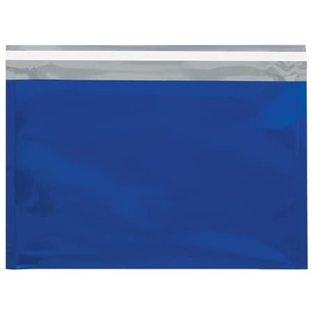 Bsc Preferred 9 1/2 x 12 3/4'' Blue Metallic Glamour Mailers, 250PK GFM0912B