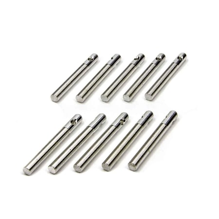 Allstar Performance 0.37 in. O.D x 3.5 in. Silver Replacement Aluminum Hood Pins, 10PK ALL18487-10