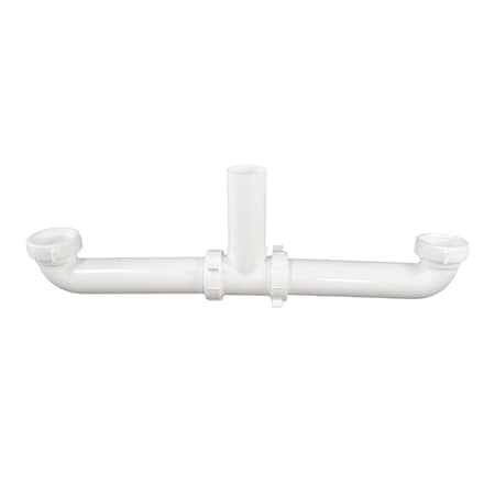 Everflow 1-1/2" Plastic Center Outlet Waste for Tubular Drain Applications P23616