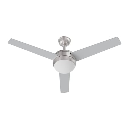 Afx Davis - 52in 3 Blade LED Ceiling Fan - Silver Finish DVSN523LACSNSL-WS